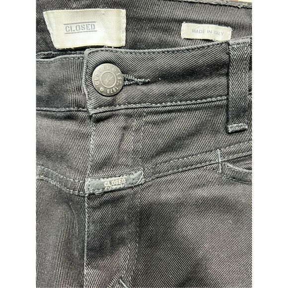Closed Womens Mid-Rise Stretch Pusher Skinny Jeans Dark Grey Dark Wash Size 27 - Picture 15 of 15